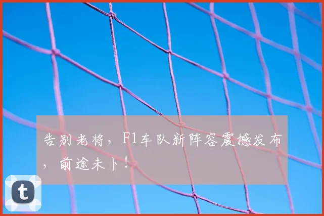 告别老将,F1车队新阵容震撼发布,前途未卜!